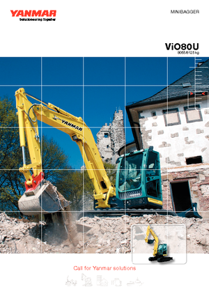 Excavadoras de orugas Yanmar VIO 80 U