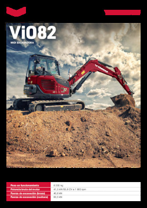 Excavadoras de orugas Yanmar ViO82