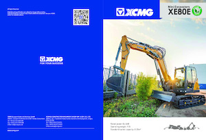 Excavadoras de orugas XCMG XE80E Single boom