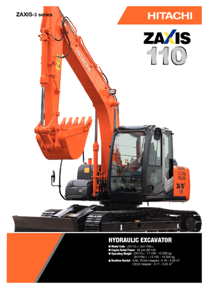 Excavadoras de orugas Hitachi ZX 110-3