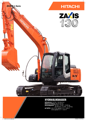 Excavadoras de orugas Hitachi ZX 130-3