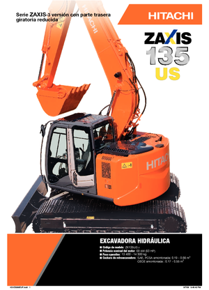 Excavadoras de orugas Hitachi ZX 135 US-3