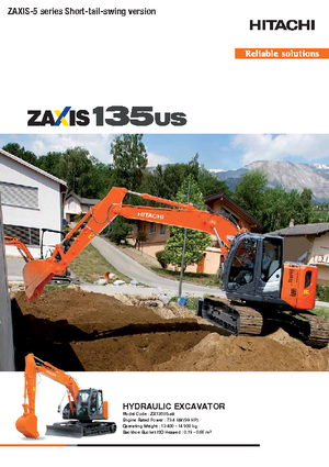 Excavadoras de orugas Hitachi ZX 135 US-5