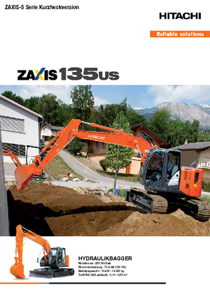 Excavadoras de orugas Hitachi ZX 135 US-5
