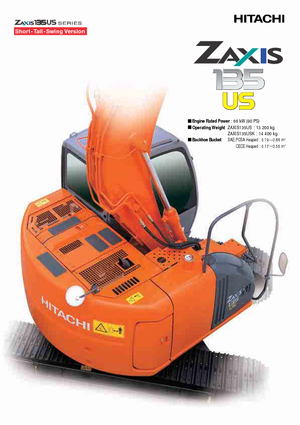 Excavadoras de orugas Hitachi ZX 135 US