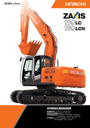 Excavadoras de orugas Hitachi ZX 180 LC-3