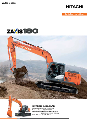 Excavadoras de orugas Hitachi ZX 180 LC-5