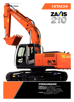 Excavadoras de orugas Hitachi ZX 210 LC-3