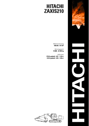 Excavadoras de orugas Hitachi ZX 210 LC