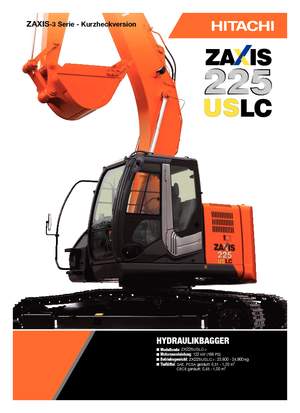 Excavadoras de orugas Hitachi ZX 225 USLC-3