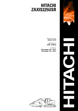 Excavadoras de orugas Hitachi ZX 225 USRLC