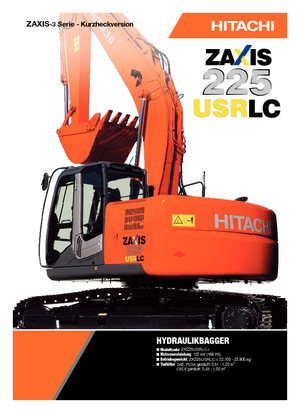 Excavadoras de orugas Hitachi ZX 225 USRLC-3