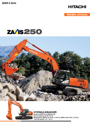 Excavadoras de orugas Hitachi ZX 250 LCN-5