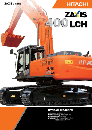 Excavadoras de orugas Hitachi ZX 400 LCH-3