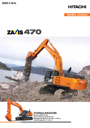 Excavadoras de orugas Hitachi ZX 470 LCH-5
