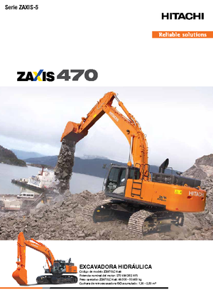 Excavadoras de orugas Hitachi ZX 470 LCH-5