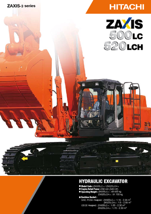 Excavadoras de orugas Hitachi ZX 500 LC