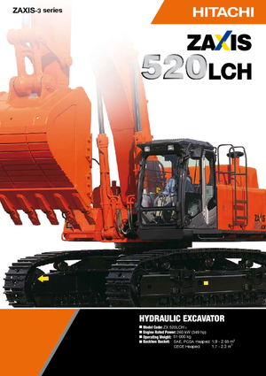 Excavadoras de orugas Hitachi ZX 520 LCH-3