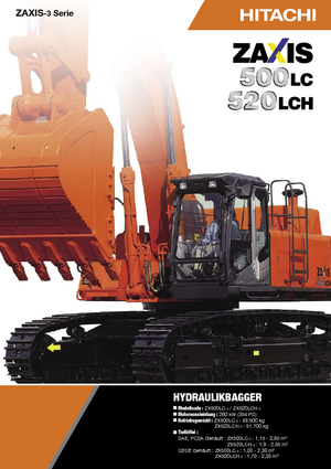 Excavadoras de orugas Hitachi ZX 520 LCH-3