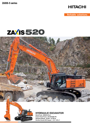 Excavadoras de orugas Hitachi ZX 520 LCH-5