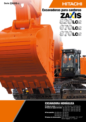 Excavadoras de orugas Hitachi ZX 870 LCR-3