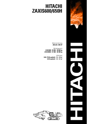 Excavadoras de orugas Hitachi ZX 600