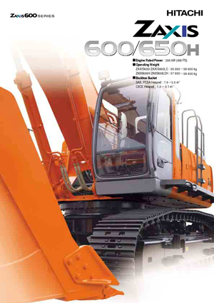Excavadoras de orugas Hitachi ZX 600