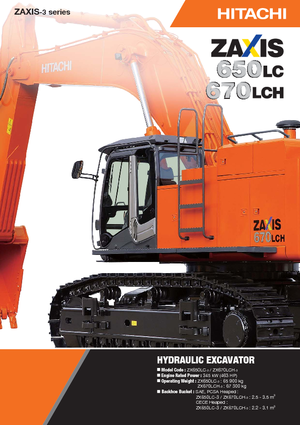 Excavadoras de orugas Hitachi ZX 670 LCH-3