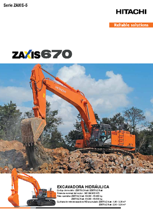 Excavadoras de orugas Hitachi ZX670LCH-5B