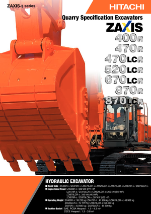 Excavadoras de orugas Hitachi ZX 670 LCR-3