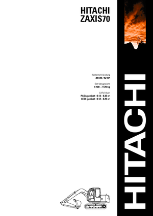 Excavadoras de orugas Hitachi ZX 70