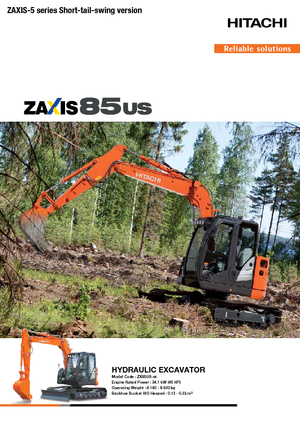 Excavadoras de orugas Hitachi ZX85US-5A