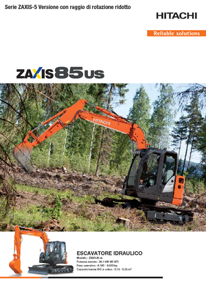 Excavadoras de orugas Hitachi ZX85US-5A