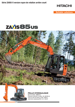 Excavadoras de orugas Hitachi ZX85US-5A