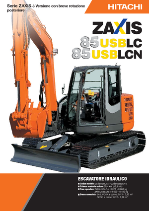 Excavadoras de orugas Hitachi ZX 85 US BLC-3