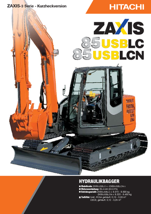 Excavadoras de orugas Hitachi ZX 85 US BLC-3