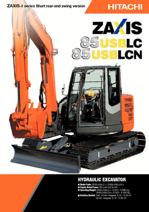 Excavadoras de orugas Hitachi ZX 85 US BLC-3