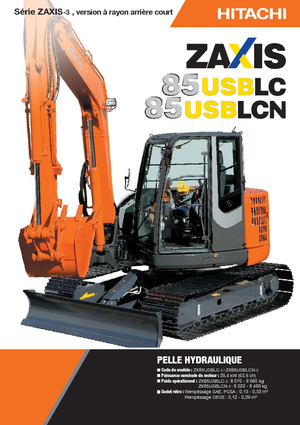 Excavadoras de orugas Hitachi ZX 85 US BLC-3
