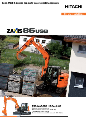 Excavadoras de orugas Hitachi ZX85USB-5A