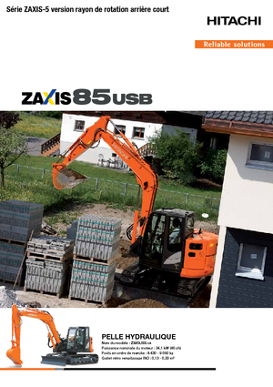 Excavadoras de orugas Hitachi ZX85USB-5A