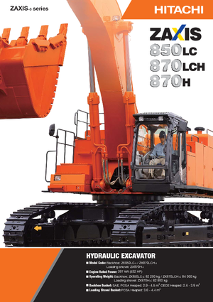 Excavadoras de orugas Hitachi ZX 870 LCH-3
