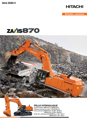 Excavadoras de orugas Hitachi ZX870LCH-5B