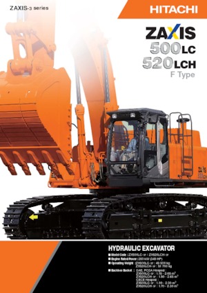 Excavadoras de orugas Hitachi ZX500LC-3F