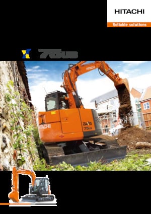 Excavadoras de orugas Hitachi ZX75US-5A