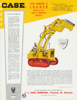 Cargadoras de orugas Case 310G 