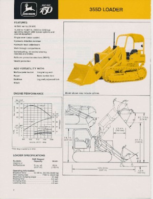 Cargadoras de orugas John Deere Construction 355 D