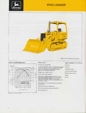 Cargadoras de orugas John Deere Construction 455 G