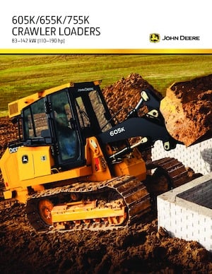 Cargadoras de orugas John Deere Construction 605K