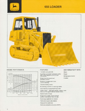 Cargadoras de orugas John Deere Construction 855