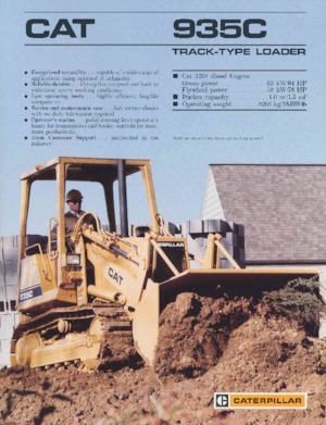 Cargadoras de orugas Caterpillar 935C